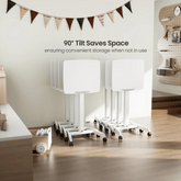 Brateck FWS07-1-KP01 Height Adjustable Mobile Workstation with 90° Tiltable Desktop - Gavisco Office Furniture